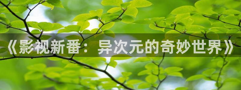 色河马视频：《影视新番：异次元的奇妙世界》